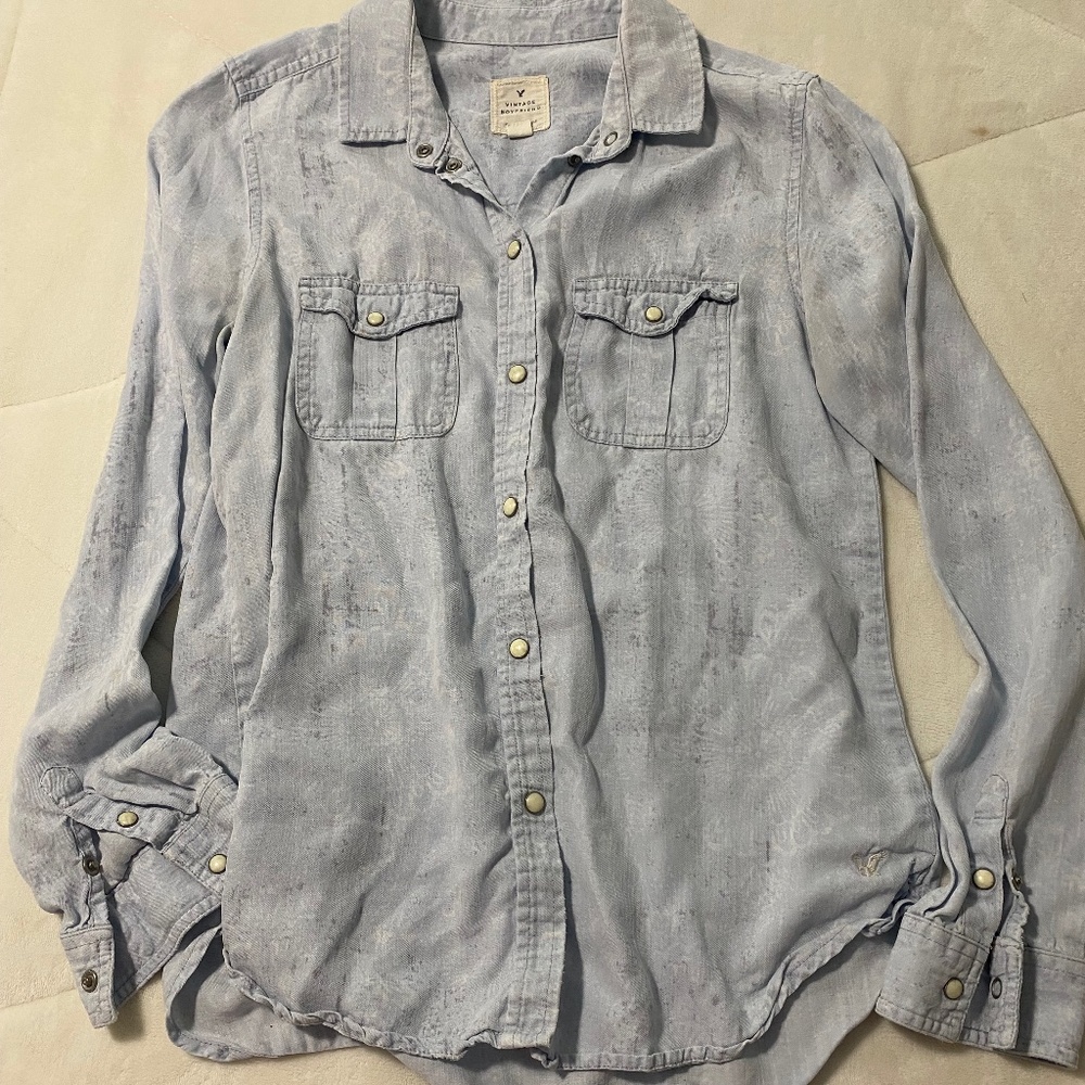 American eagle denim shirt